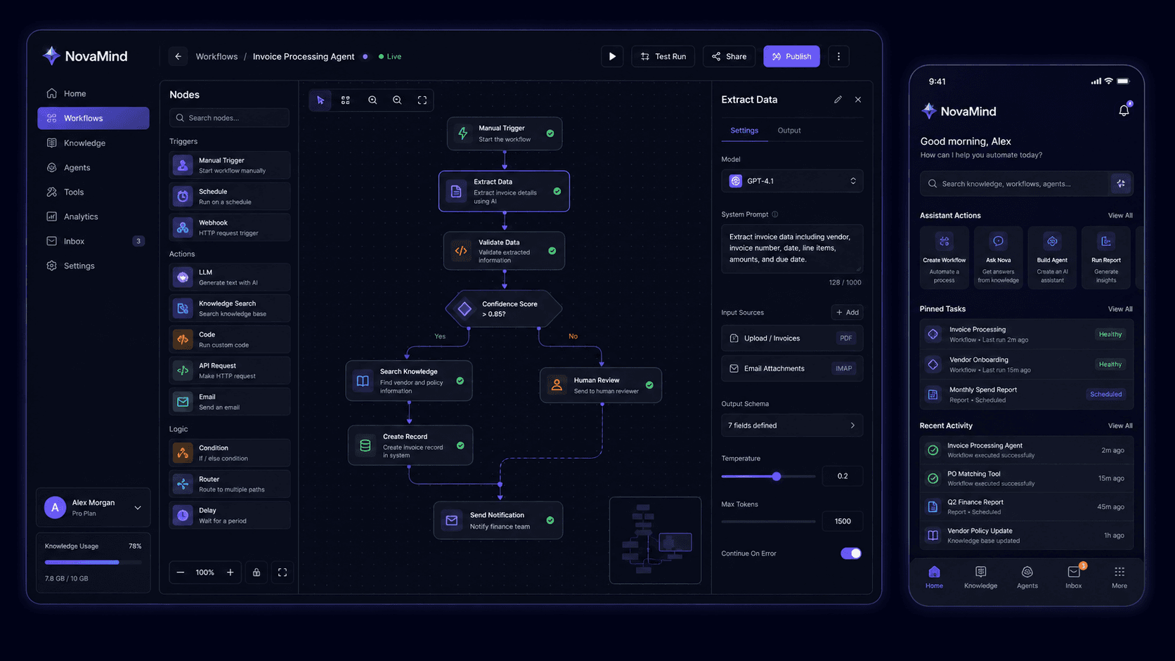 AI-платформа для побудови автоматизованих workflow та агентів